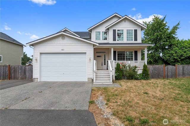 1611 Austin Ave, Snohomish, WA 98290 - view of front of property featuring driveway, a porch, and an attached garage