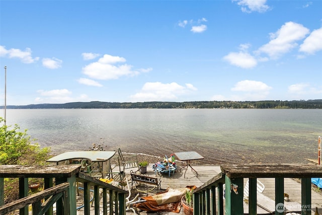 80 E Rose Point Ln, Belfair, WA 98528 - water view featuring a boat dock