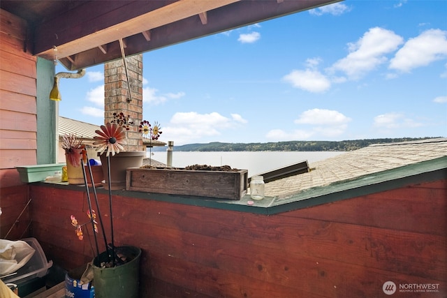 80 E Rose Point Ln, Belfair, WA 98528 - view of patio with a water view