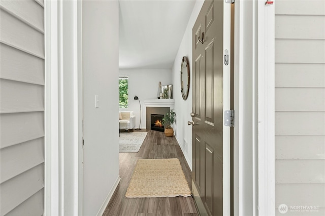 3006 SE 8th St Unit 2120, Renton, WA 98058 - corridor featuring dark wood finished floors