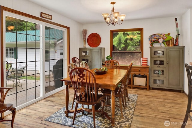 2815 Willis St, Bellingham, WA 98225 - dining room featuring plenty of natural light, a chandelier, and light wood-style floors