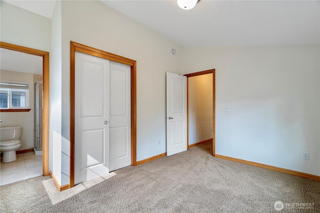 10736 Whitman Ave N, Seattle, WA 98133 - unfurnished bedroom featuring carpet, a closet, and ensuite bath