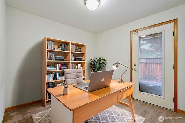 10736 Whitman Ave N, Seattle, WA 98133 - office space with baseboards and light wood-type flooring