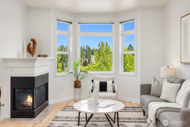 122 S State St Unit 207E, Kirkland, WA 98033 - living area featuring healthy amount of natural light and light wood finished floors