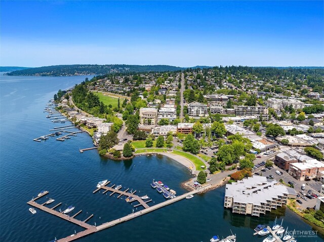 122 S State St Unit 207E, Kirkland, WA 98033 - bird's eye view of a nearby body of water and a marina