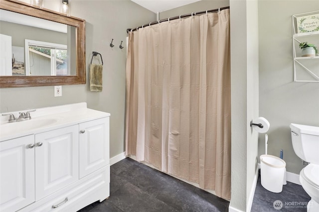 825 Main St, Lynden, WA 98267 - bathroom with vanity and curtained shower