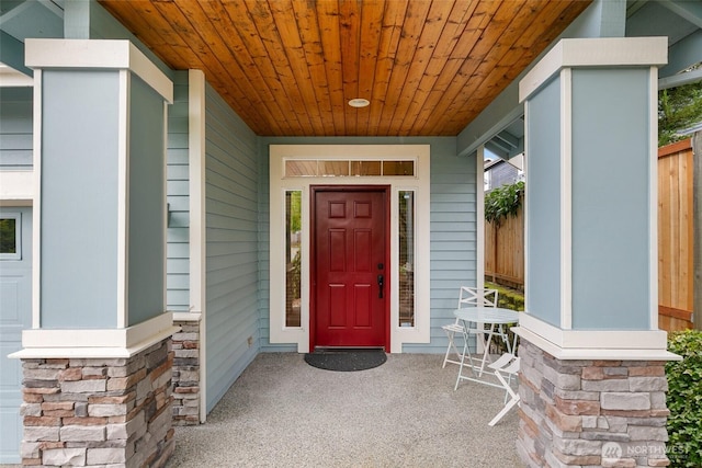 18328 10th Dr SE, Bothell, WA 98012 - property entrance with stone siding and a porch