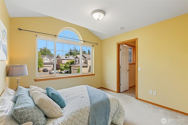 18328 10th Dr SE, Bothell, WA 98012 - carpeted bedroom with vaulted ceiling and baseboards