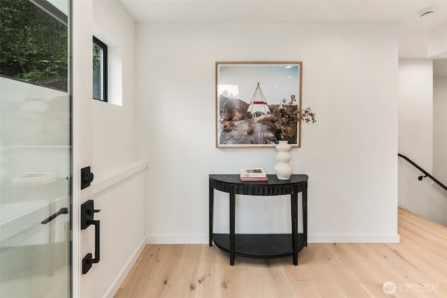 5606 23rd Ave SW, Seattle, WA 98106 - hallway with wood finished floors and baseboards