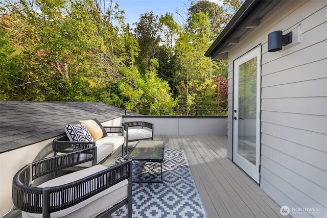 5606 23rd Ave SW, Seattle, WA 98106 - wooden deck with an outdoor hangout area