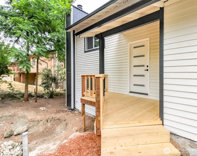 21241 S 29th Ave, Seatac, WA 98198 - property entrance featuring a wooden deck