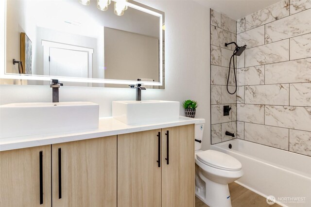 21241 S 29th Ave, Seatac, WA 98198 - bathroom with double vanity and shower / tub combination