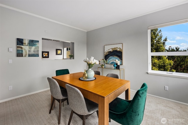 1812 25th Ave Unit C, Seattle, WA 98122 - carpeted dining area with baseboards and crown molding