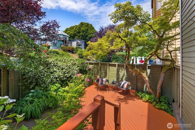 1812 25th Ave Unit C, Seattle, WA 98122 - deck featuring a fenced backyard
