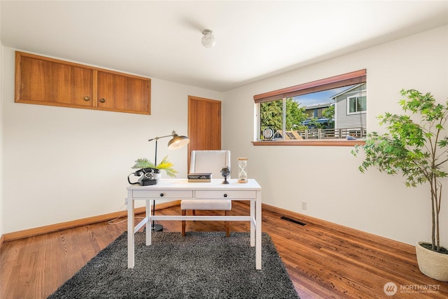 2842 NW 67th St, Seattle, WA 98117 - office featuring baseboards and wood finished floors