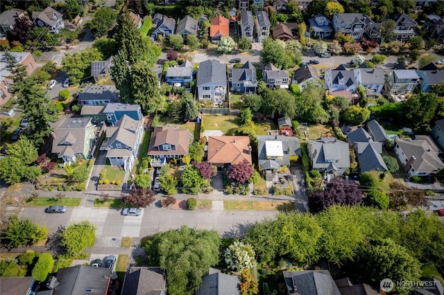 2842 NW 67th St, Seattle, WA 98117 - aerial overview of property's location with nearby suburban area