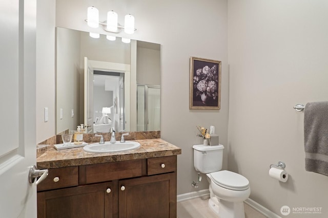 8829 138th Ct SE, Newcastle, WA 98059 - bathroom featuring vanity and an enclosed shower