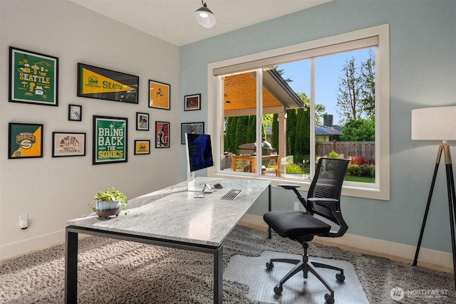 4405 88th Ave SE, Mercer Island, WA 98040 - office featuring baseboards and carpet