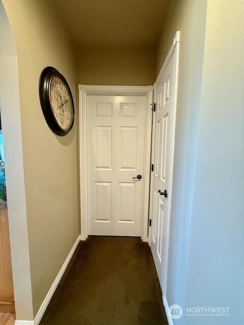 2103 Tacoma Ct, Tacoma, WA 98405 - corridor with arched walkways and dark colored carpet