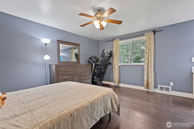 2253 Wellman Pl, Oak Harbor, WA 98277 - bedroom featuring dark wood-type flooring and a ceiling fan