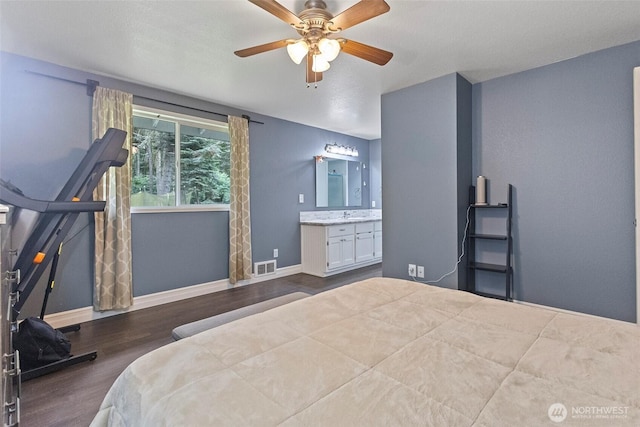 2253 Wellman Pl, Oak Harbor, WA 98277 - bedroom featuring wood finished floors and ceiling fan