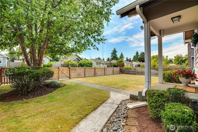 5111 N 39th St, Tacoma, WA 98407 - fenced backyard with a residential view and a patio
