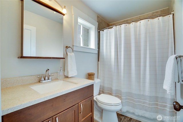 5111 N 39th St, Tacoma, WA 98407 - bathroom featuring vanity and a shower with curtain