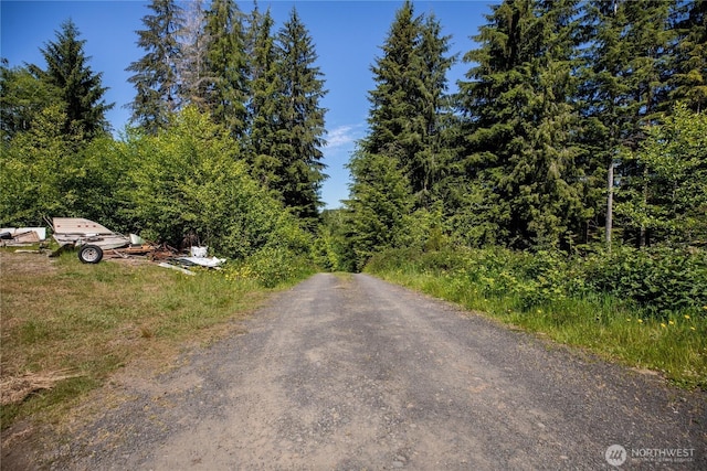 1884 Dowans Creek Rd, Forks, WA 98331 - view of street featuring a wooded view