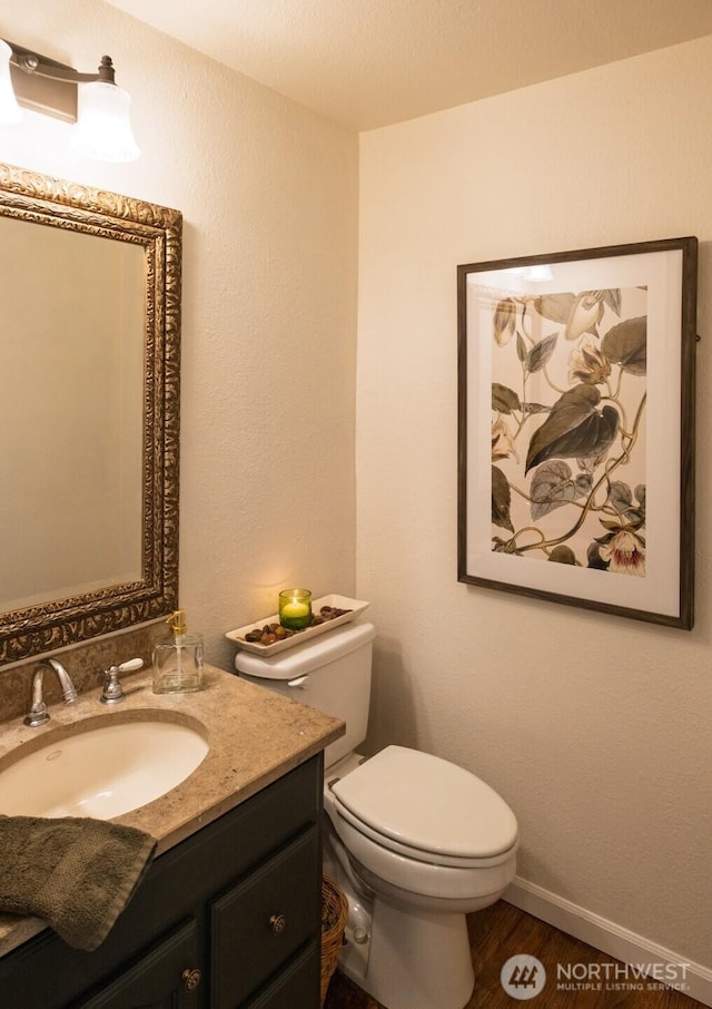 4546 193rd Pl SE, Issaquah, WA 98027 - half bath with vanity and wood finished floors