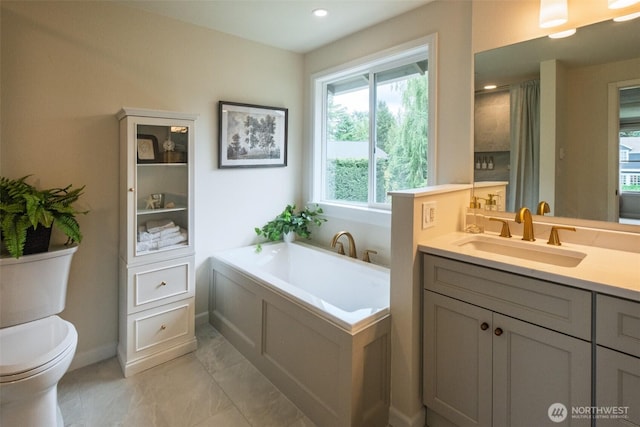 4546 193rd Pl SE, Issaquah, WA 98027 - full bathroom featuring vanity and a garden tub