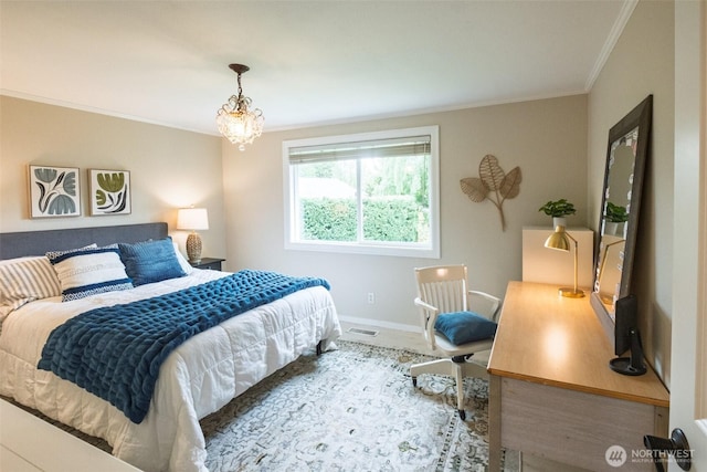 4546 193rd Pl SE, Issaquah, WA 98027 - bedroom with ornamental molding and wood finished floors
