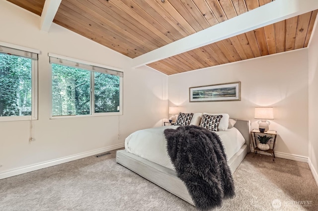 11446 Ohde Ave, Kirkland, WA 98033 - bedroom featuring carpet and wooden ceiling