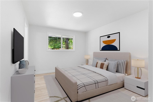 7611 Easy St, Everett, WA 98203 - bedroom with light wood-style flooring and baseboards
