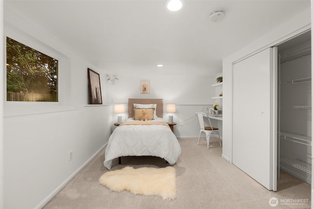 15516 10th Ave NE, Shoreline, WA 98155 - carpeted bedroom with recessed lighting and a closet