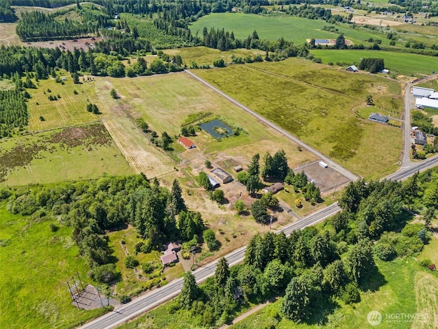 1608 State Route 6, Raymond, WA 98577 - aerial view of property's location featuring rural landscape