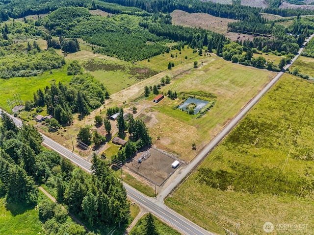 1608 State Route 6, Raymond, WA 98577 - overview of rural landscape