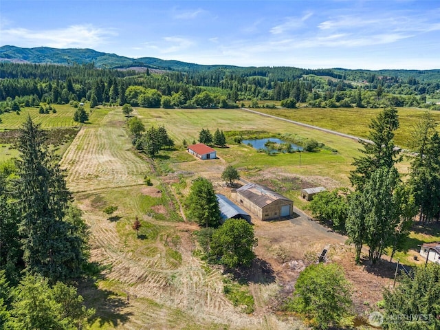 1608 State Route 6, Raymond, WA 98577 - aerial view of sparsely populated area featuring a heavily wooded area