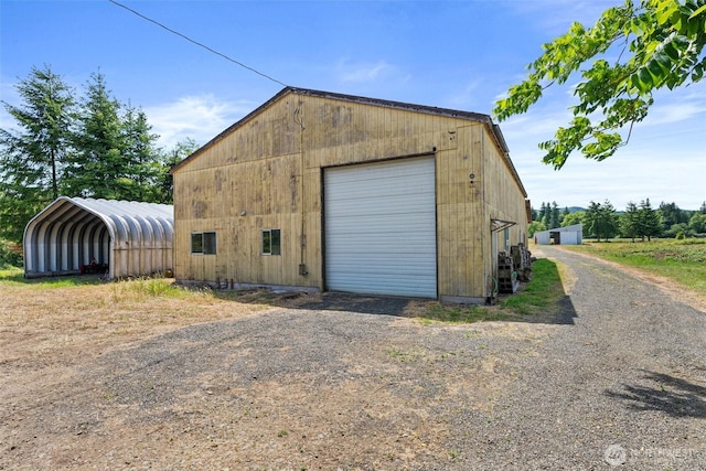 1608 State Route 6, Raymond, WA 98577 - detached garage with dirt driveway