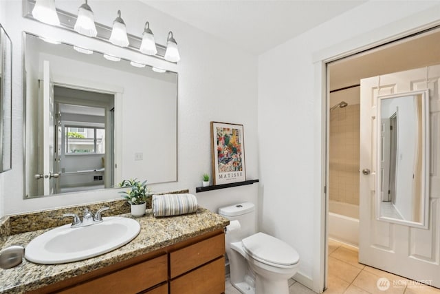 10004 100th Ave NE Unit K202, Kirkland, WA 98034 - full bathroom featuring vanity, tile patterned floors, and washtub / shower combination