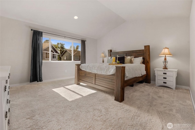 803 Loves Hill Dr, Sultan, WA 98294 - carpeted bedroom with lofted ceiling and baseboards