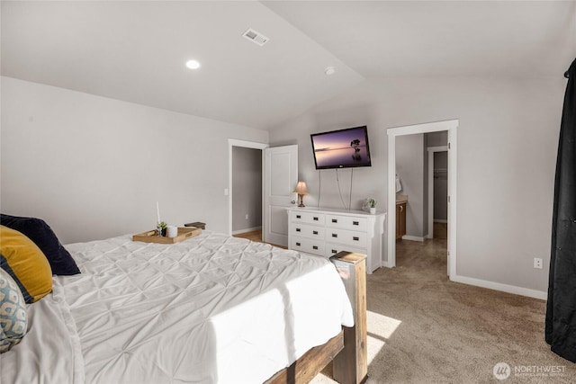 803 Loves Hill Dr, Sultan, WA 98294 - bedroom featuring vaulted ceiling and light colored carpet