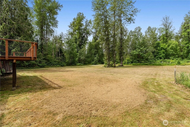 29319 132nd Ave E, Graham, WA 98338 - view of grassy yard featuring a wooden deck