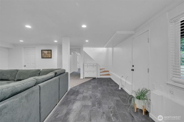 13102 16th Ave SW, Burien, WA 98146 - living area featuring recessed lighting and stairs