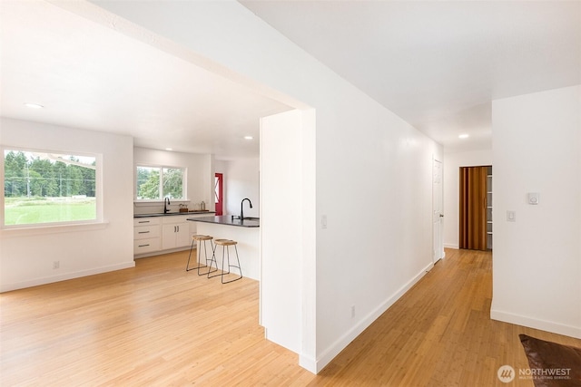 150 Sunland Dr, Sequim, WA 98382 - hall featuring light wood-style floors and recessed lighting