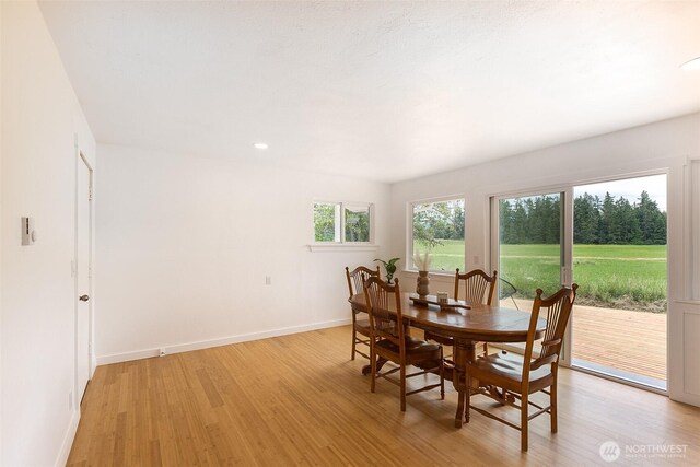 150 Sunland Dr, Sequim, WA 98382 - dining room featuring light wood-style flooring and baseboards