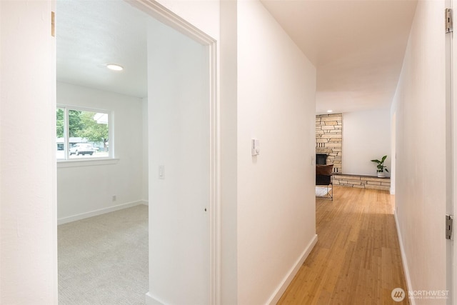 150 Sunland Dr, Sequim, WA 98382 - corridor with light wood finished floors and recessed lighting