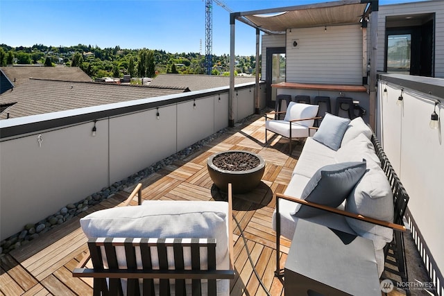3626 1st Ave NW Unit A, Seattle, WA 98107 - deck featuring outdoor lounge area