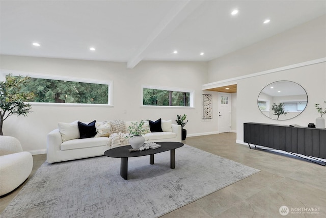 16121 Cedar Grove Rd SE, Issaquah, WA 98027 - living room featuring recessed lighting and baseboards