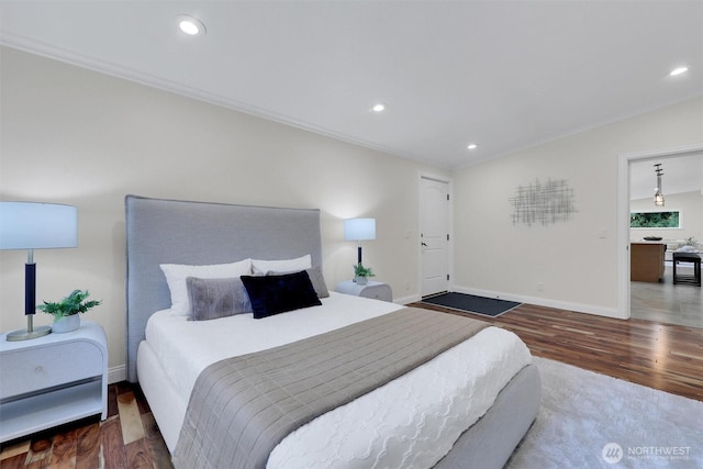 16121 Cedar Grove Rd SE, Issaquah, WA 98027 - bedroom featuring wood finished floors and recessed lighting