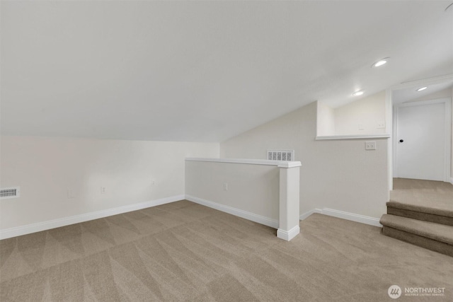 16121 Cedar Grove Rd SE, Issaquah, WA 98027 - bonus room featuring carpet flooring, lofted ceiling, and recessed lighting